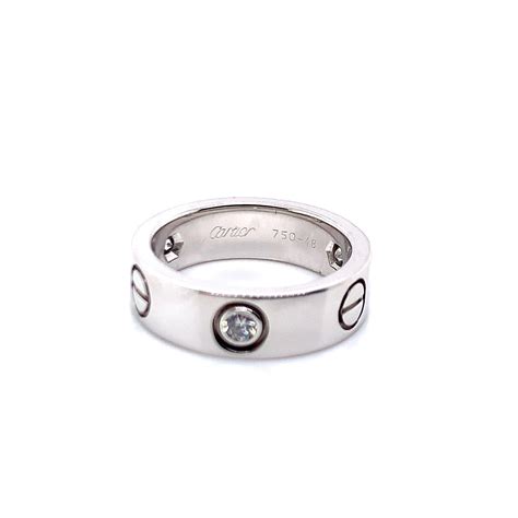 cartier 750 ring 52833a silver|cartier love ring 52833a.